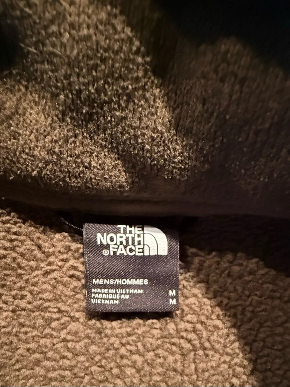 The North Face Brown Full-Zip Sweater Fleece Jacket Sz M Outdoor Coat